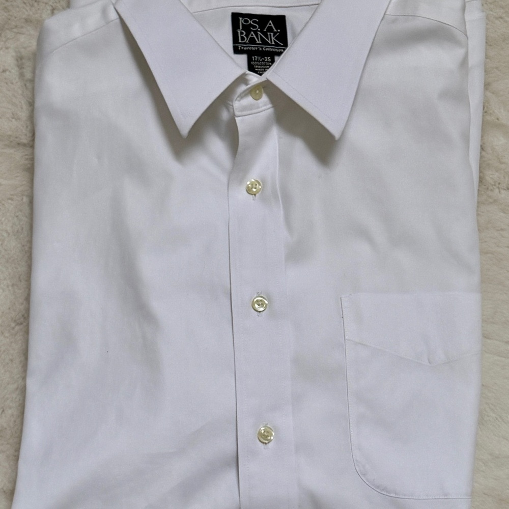 Jos. A. Bank White Cotton Shirt